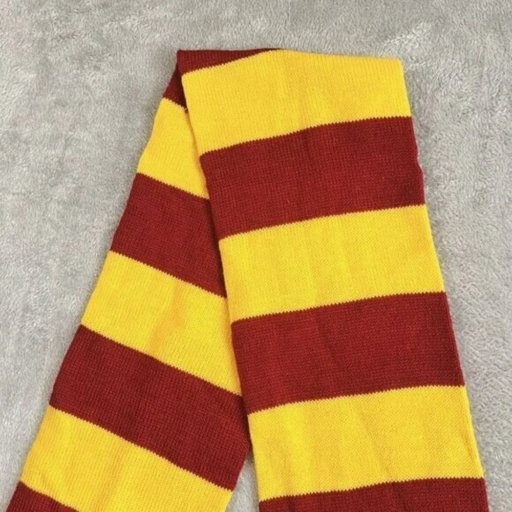 Harry Potter Scarf Hogwarts Yellow Red Striped‎ Costume Draco Fandom